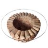Stolik kawowy PURE NATURE 70 cm z drewna teak – 37442