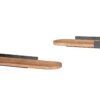 Półki ścienne PURE NATURE 40–60 cm (zestaw 2 szt.) – lite drewno mango 44307
