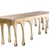 PÓŁKA LIQUID LINE 60 cm – aluminium / antique gold / 44882