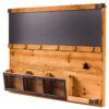 Półka ścienna HERITAGE 80 cm – drewno sosnowe / metal / loft / industrialna 40880