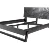 Łóżko SCORPION 180 × 200 cm – drewno mango, czarne 40431