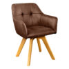 Krzesło obrotowe LOFT 180° – mikrofibra antique brown 42389