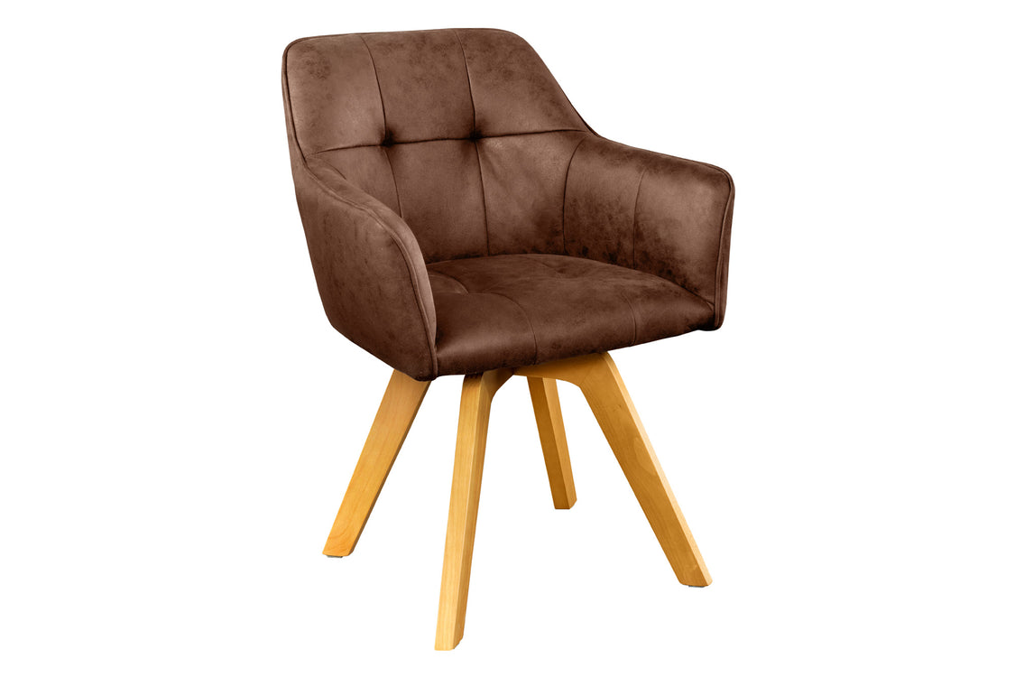 Krzesło obrotowe LOFT 180° – mikrofibra antique brown 42389 Krzesło obrotowe LOFT 180° – mikrofibra antique brown 42389