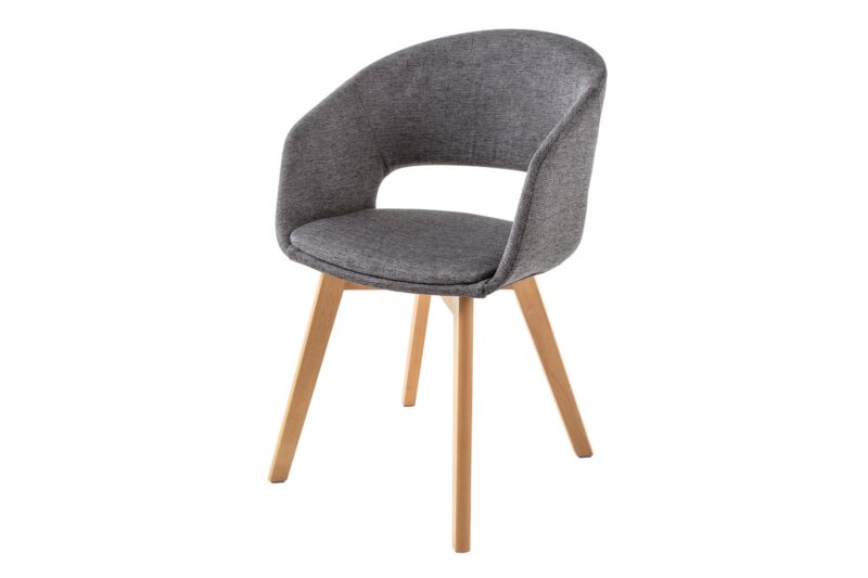 Krzesło NORDIC STAR – tkanina strukturalna grey 43421