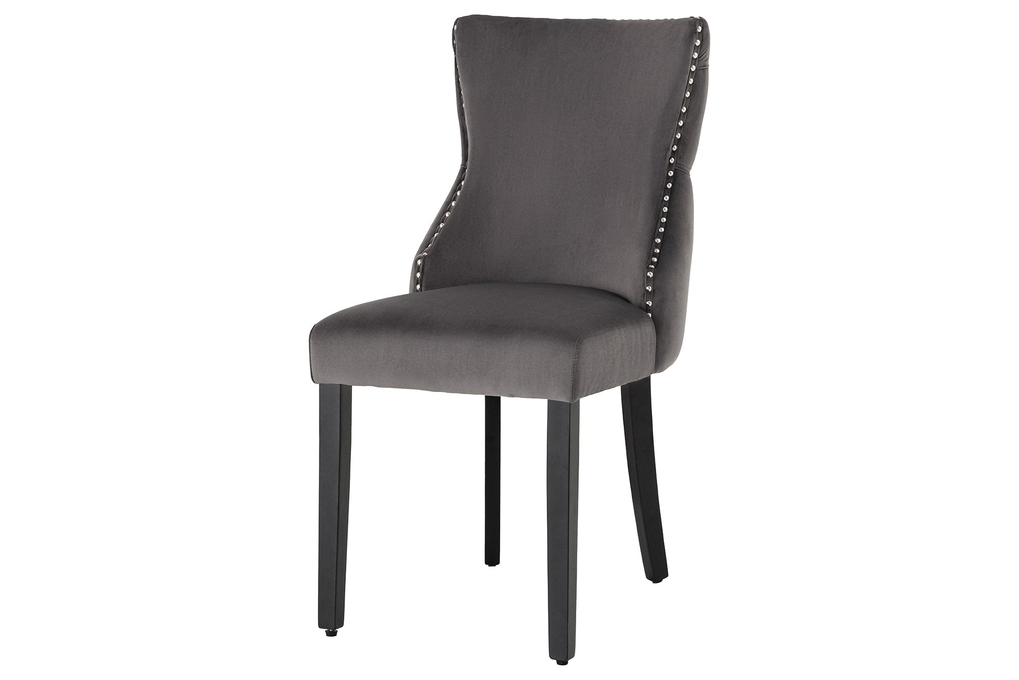 Krzesło CASTLE DELUXE – welur grey, pikowanie Chesterfield 45732 Krzesło CASTLE DELUXE – welur grey, pikowanie Chesterfield 45732