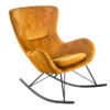 Fotel bujany SCANDINAVIA SWING – welur mustard yellow 43143
