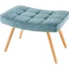 Stołek SCANDINAVIA 40 cm – tkanina strukturalna blue 44030