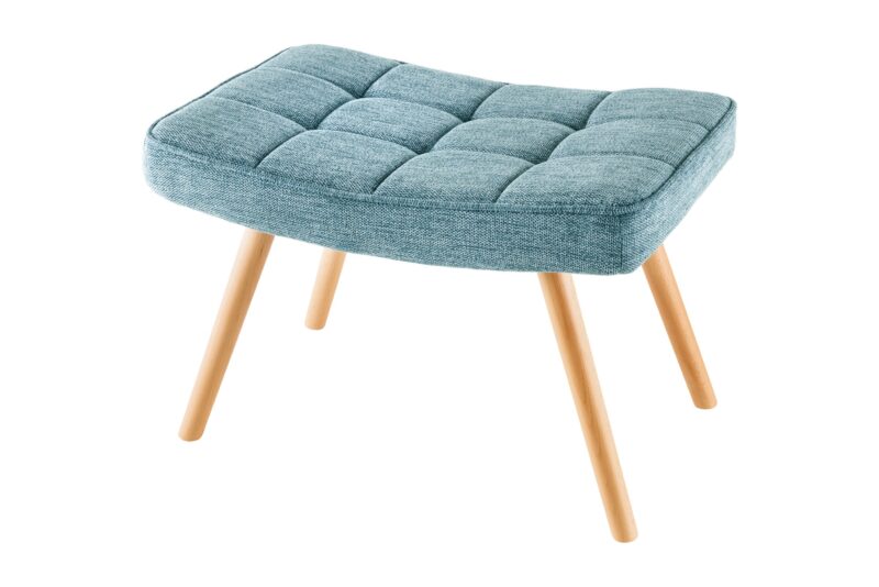 Stołek SCANDINAVIA 40 cm – tkanina strukturalna blue 44030