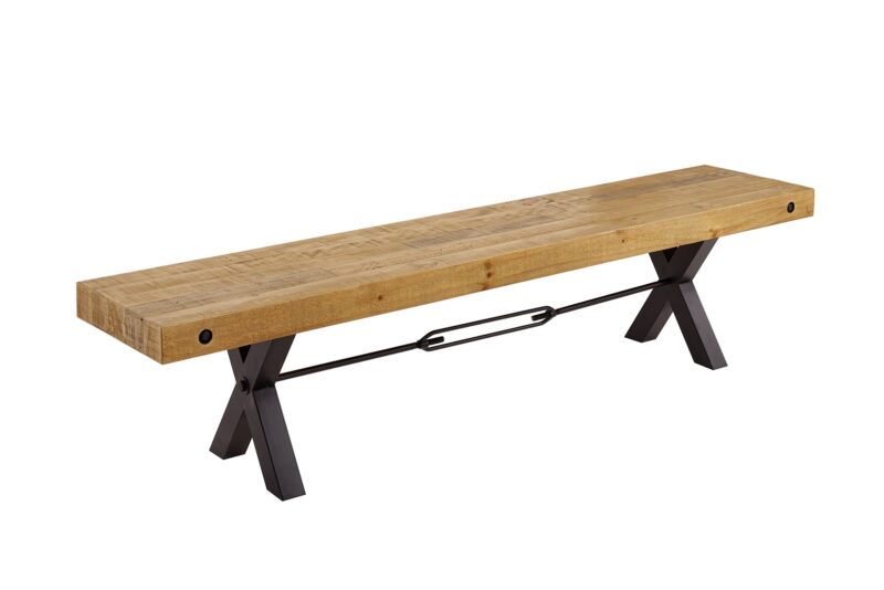 Ławka THOR 200 cm – drewno sosnowe vintage brown 43677