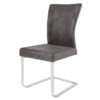 Krzesło na płozie SAMSON – mikrofibra grey 35768