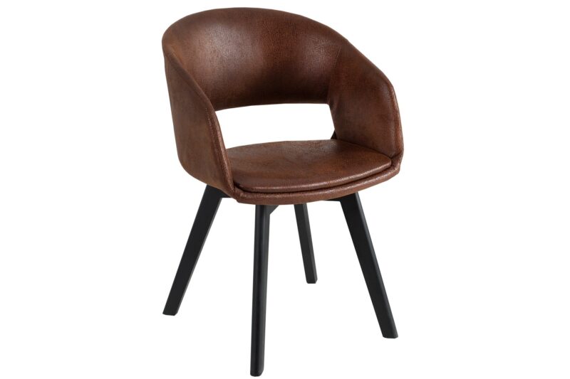 Krzesło NORDIC STAR – mikrofibra brown 43422
