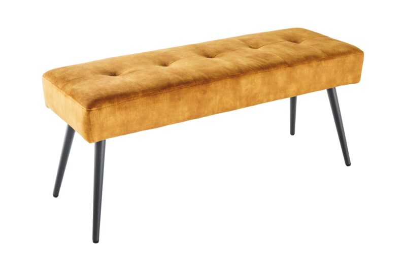 Ławka BOUTIQUE 100 cm – welur mustard yellow 44424
