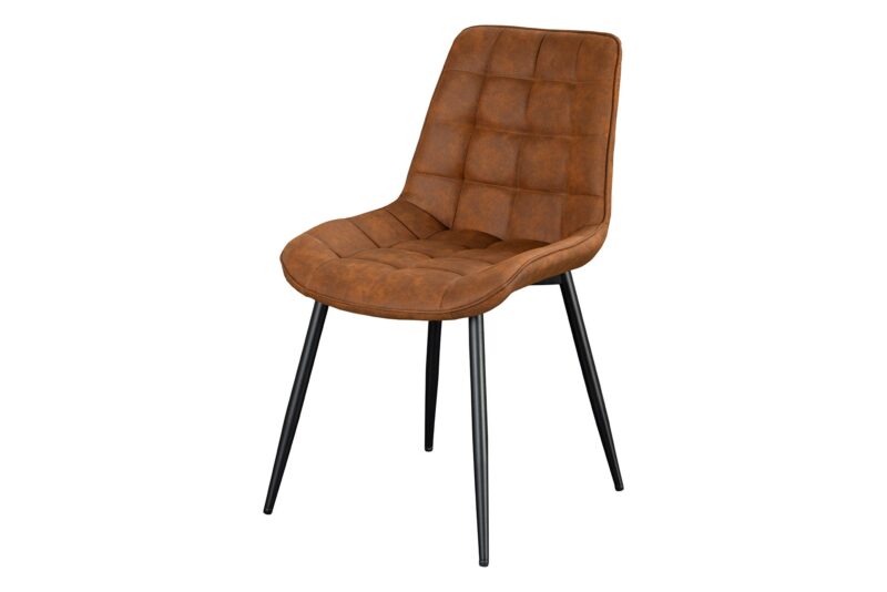 Krzesło ROADSTAR w mikrofibrze cognac - 47481