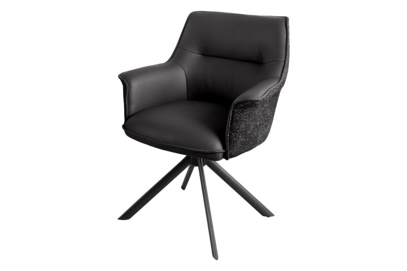 Krzesło obrotowe LE GRAND 180° – skóra black 46988