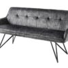 Ławka EUPHORIA 160 cm – welur dark grey 43127