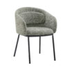 Krzesło FLORENZ z podłokietnikami – tkanina strukturalna dark green 47794