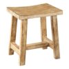 Stołek FINCA 40 cm – drewno mango natural beige 43669