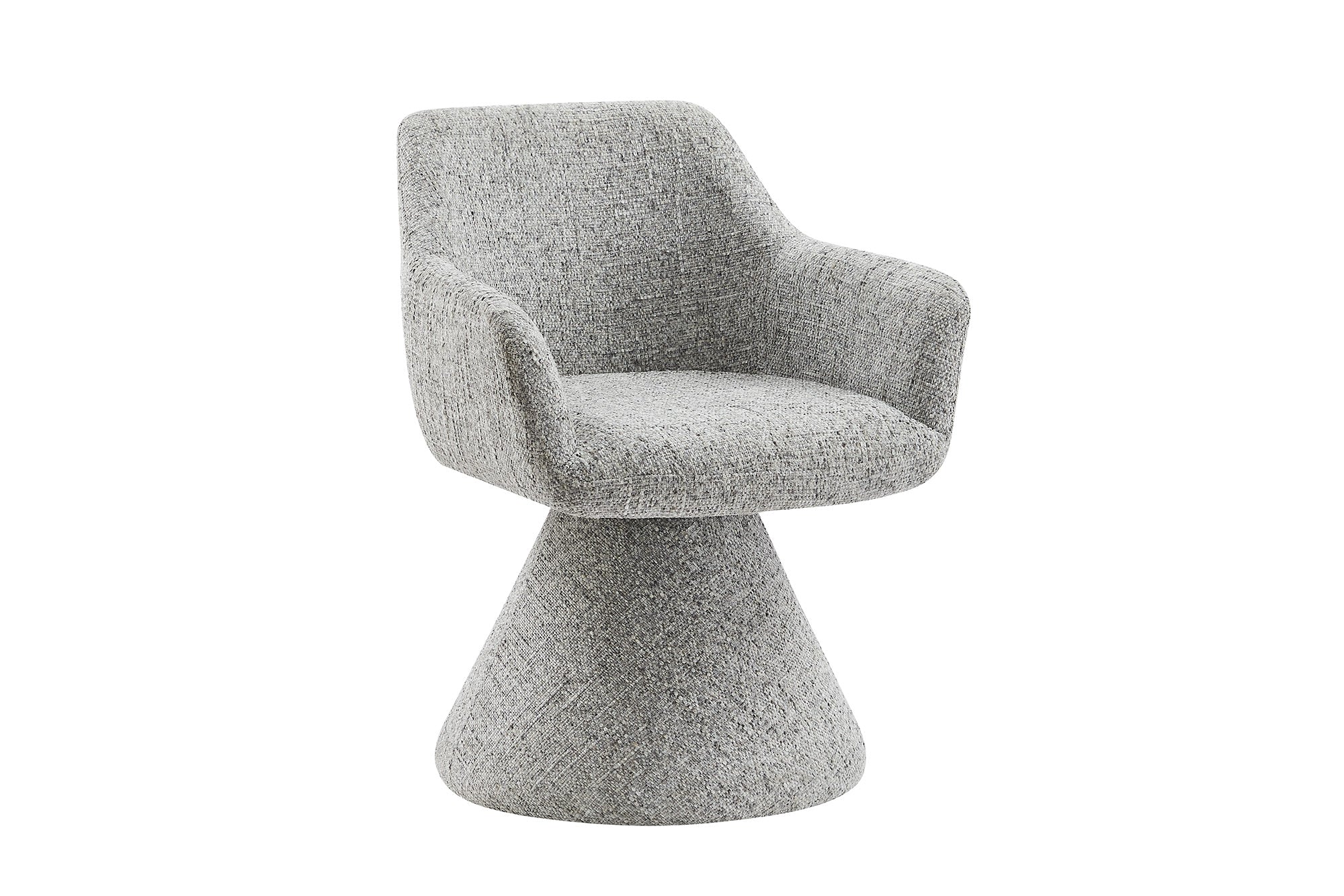 Krzesło obrotowe AMBIENTO 180° z podłokietnikami – tkanina chenille grey 47790 Krzesło obrotowe AMBIENTO 180° z podłokietnikami – tkanina chenille grey 47790