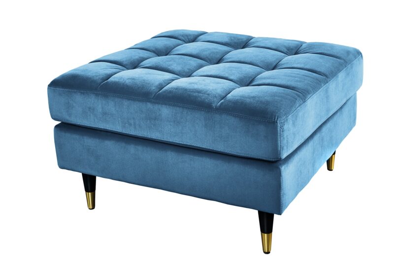 Pufa COZY VELVET 80 cm – welur aqua 43608
