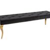 Ławka MODERN BAROCK 170 cm – welur black 43386
