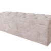 Ławka EXTRAVAGANCIA 140 cm – tkanina bouclé champagne greige 44247