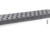Ławka tapicerowana Chesterfield 164 cm – pikowane siedzisko, ozdobne nity 43212