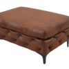 Stołek MODERN BAROCK 90 cm – antique brown, pikowanie Chesterfield 44403