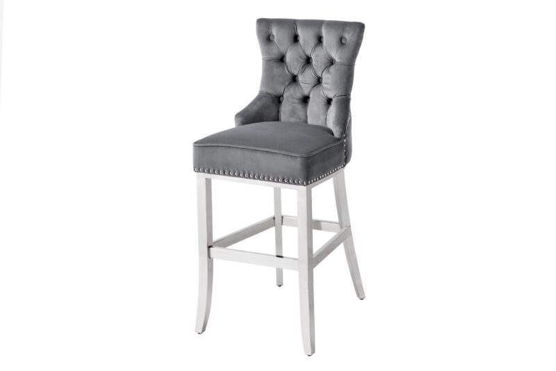 Hoker CASTLE DELUXE 74 cm – welur grey, uchwyt z głową lwa 43213