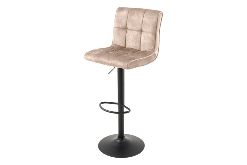 Hoker obrotowy MODENA – welur champagne beige, 46707