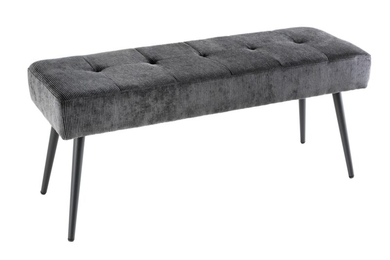 Ławka BOUTIQUE 100 cm – tkanina cord dark grey 43316