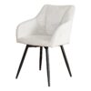 Krzesło obrotowe AVIGNON 360° – tkanina chenille champagne beige 46470