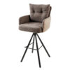 Hoker obrotowy BIG GEORGE– welur taupe 44719