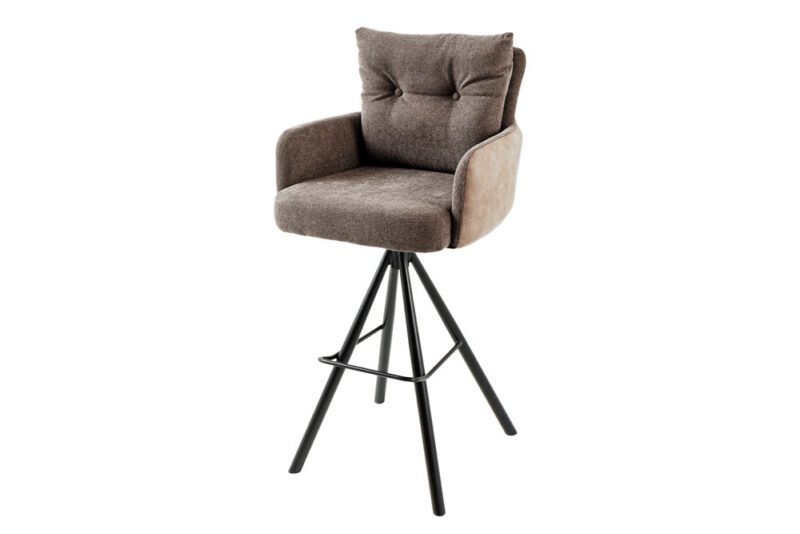 Hoker obrotowy BIG GEORGE– welur taupe 44719