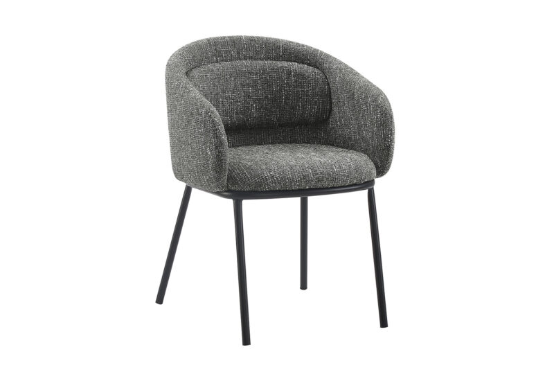 Krzesło FLORENZ z podłokietnikami – tkanina strukturalna grey 47791