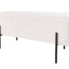 Ławka skrzynia LOFT 100 cm – tkanina bouclé white 45728