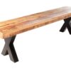 Ławka IRON CRAFT 160 cm – drewno mango naturalne 42339