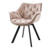 Krzesło obrotowe THE DUTCH COMFORT -welur champagne greige 44066