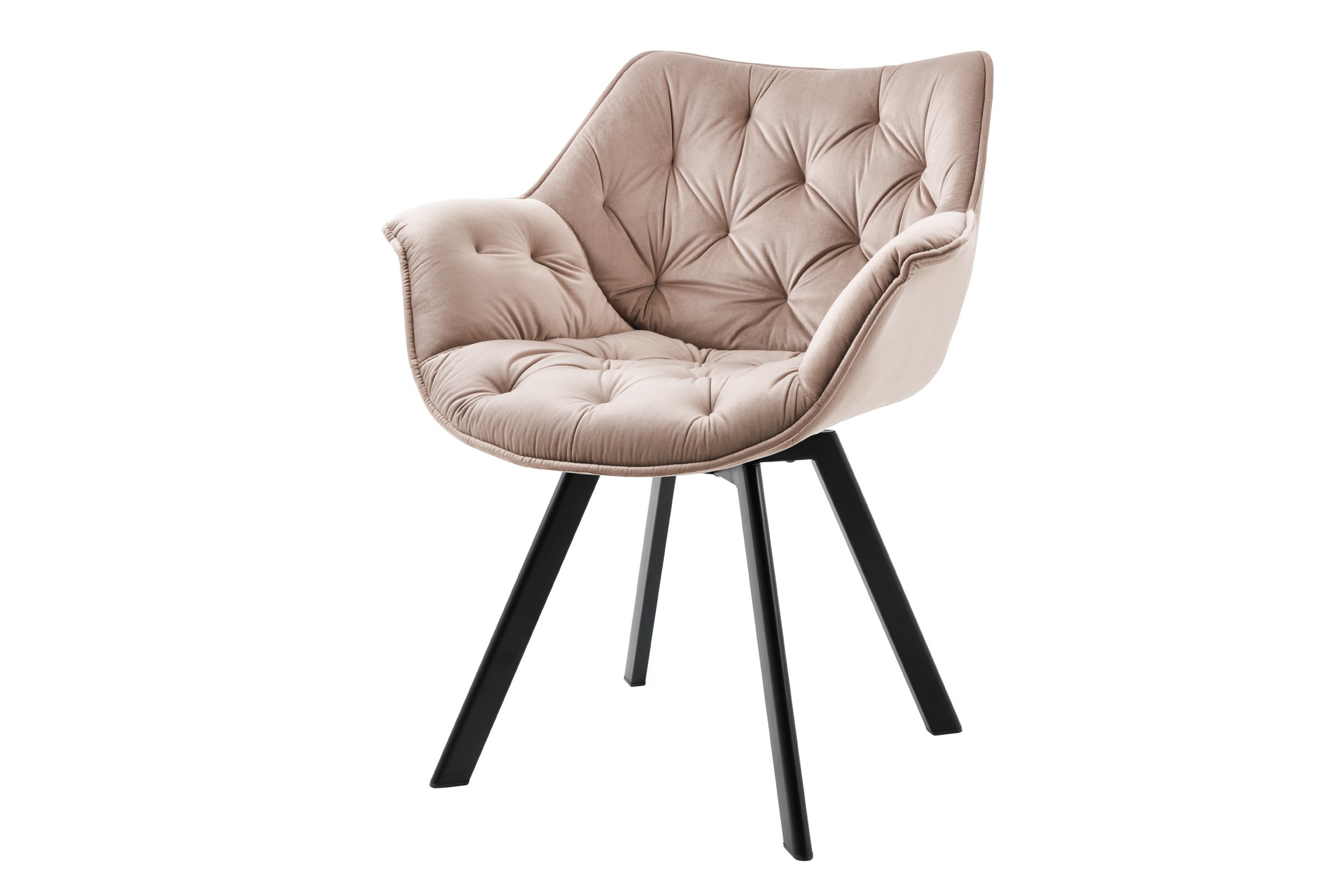 Krzesło obrotowe THE DUTCH COMFORT -welur champagne greige 44066 Krzesło obrotowe THE DUTCH COMFORT -welur champagne greige 44066