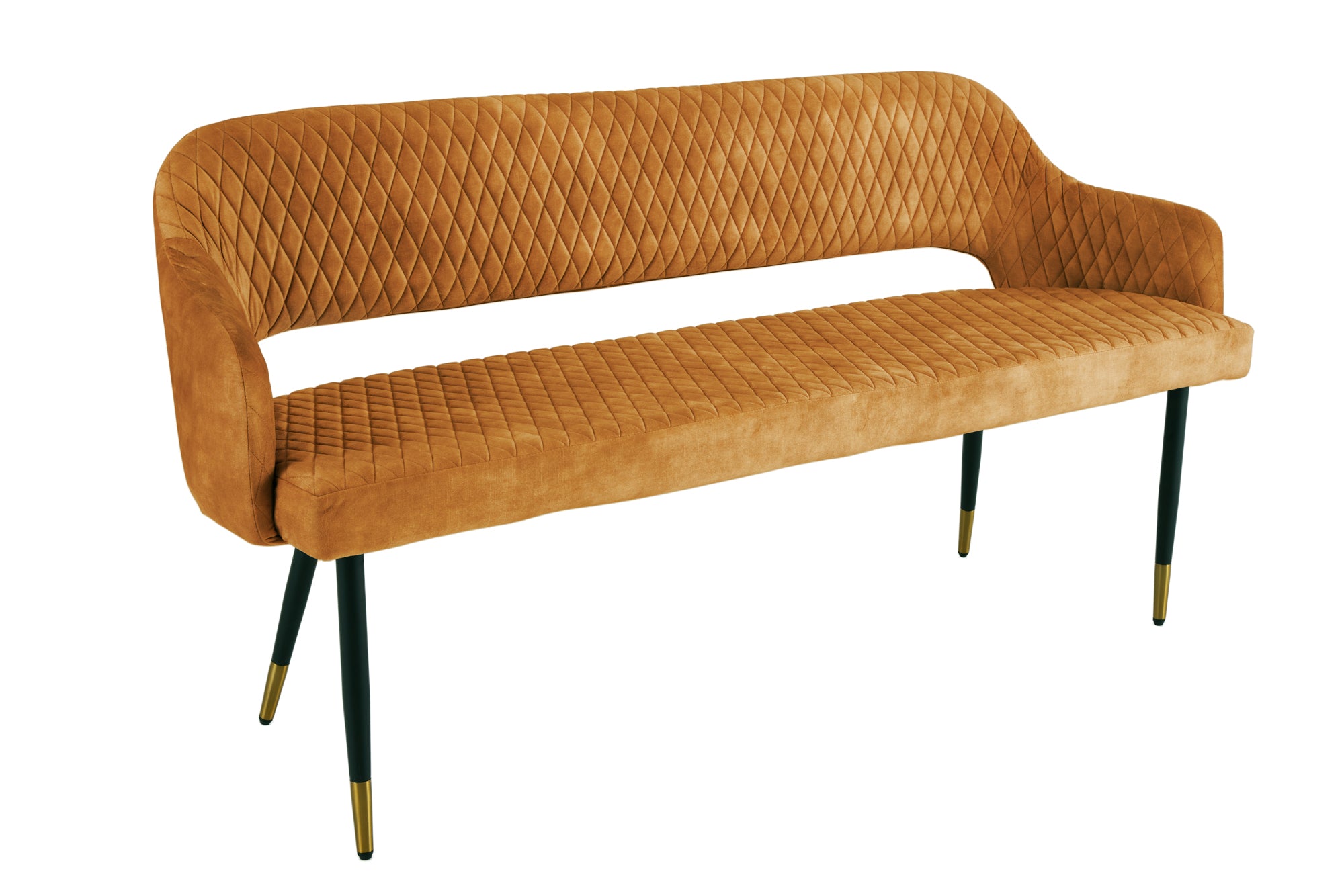 Ławka PARIS 160 cm – welur mustard yellow 43681 Ławka PARIS 160 cm – welur mustard yellow 43681