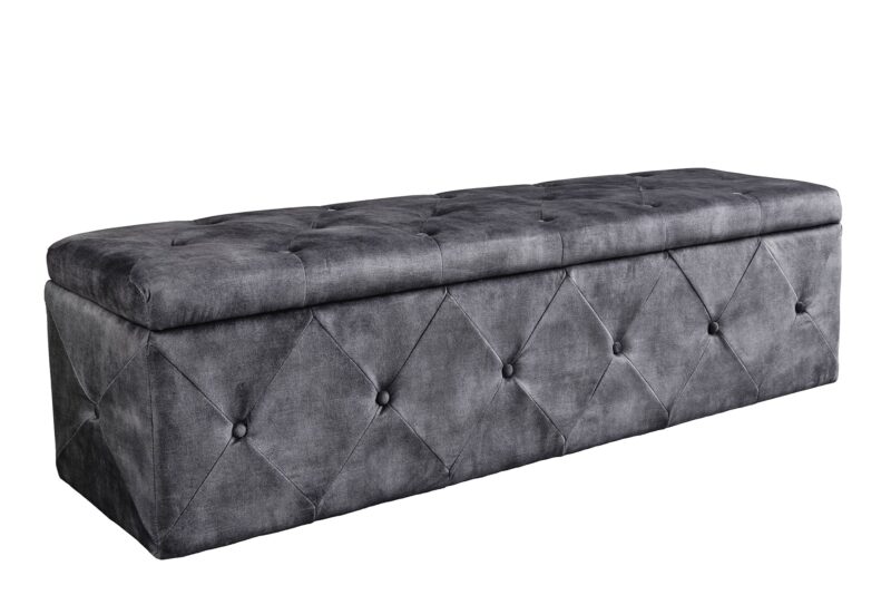 Ławka EXTRAVAGANCIA 140 cm – mikrofibra antique grey 44425