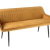 Ławka TURIN 160 cm – welur mustard yellow 43694