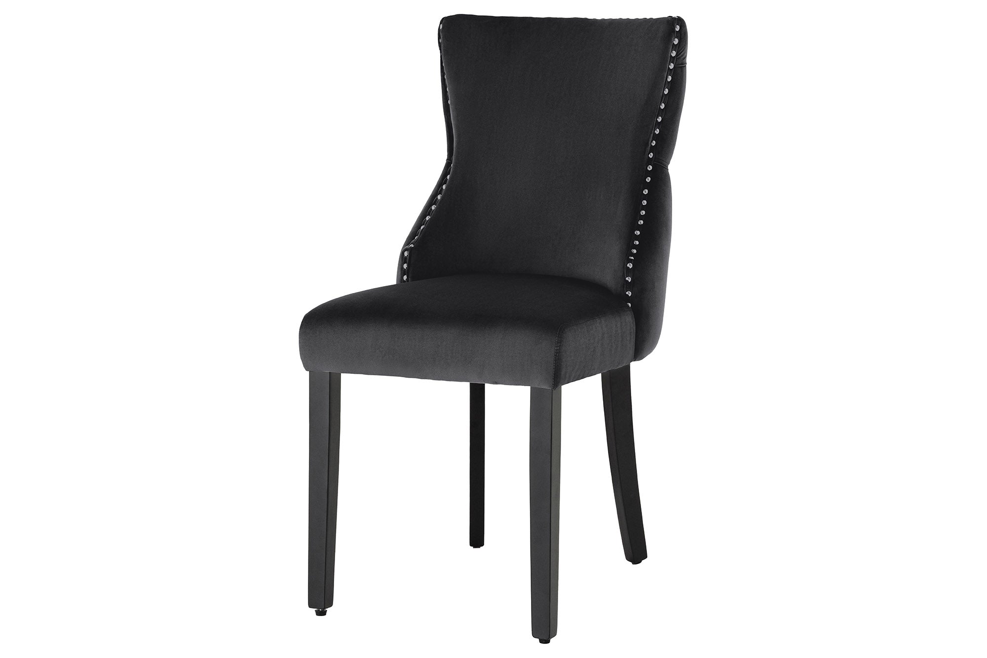 Krzesło CASTLE DELUXE – welur black, pikowanie Chesterfield 45733 Krzesło CASTLE DELUXE – welur black, pikowanie Chesterfield 45733