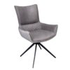 Krzesło obrotowe ALPINE z podłokietnikami – mikrofibra grey / 43720