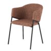 Krzesło NOBLESSE z podłokietnikami – welur brown 47579