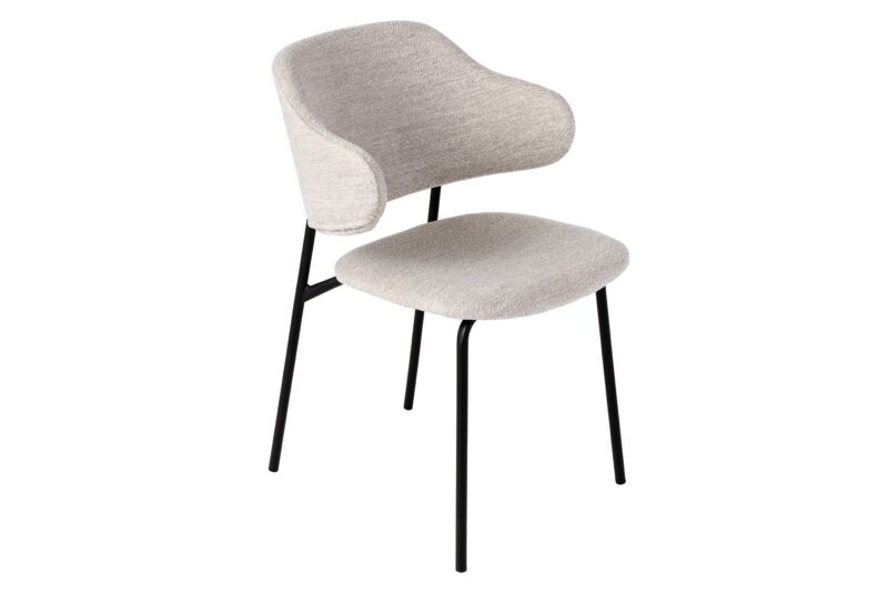 Krzesło TRACY ALPINE – tkanina bouclé greige 43149