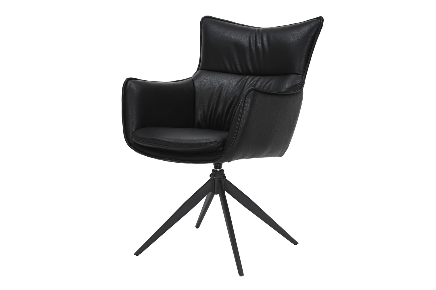 Krzesło obrotowe VOGUE 360° z podłokietnikami – ekoskóra black 47708 Krzesło obrotowe VOGUE 360° z podłokietnikami – ekoskóra black 47708