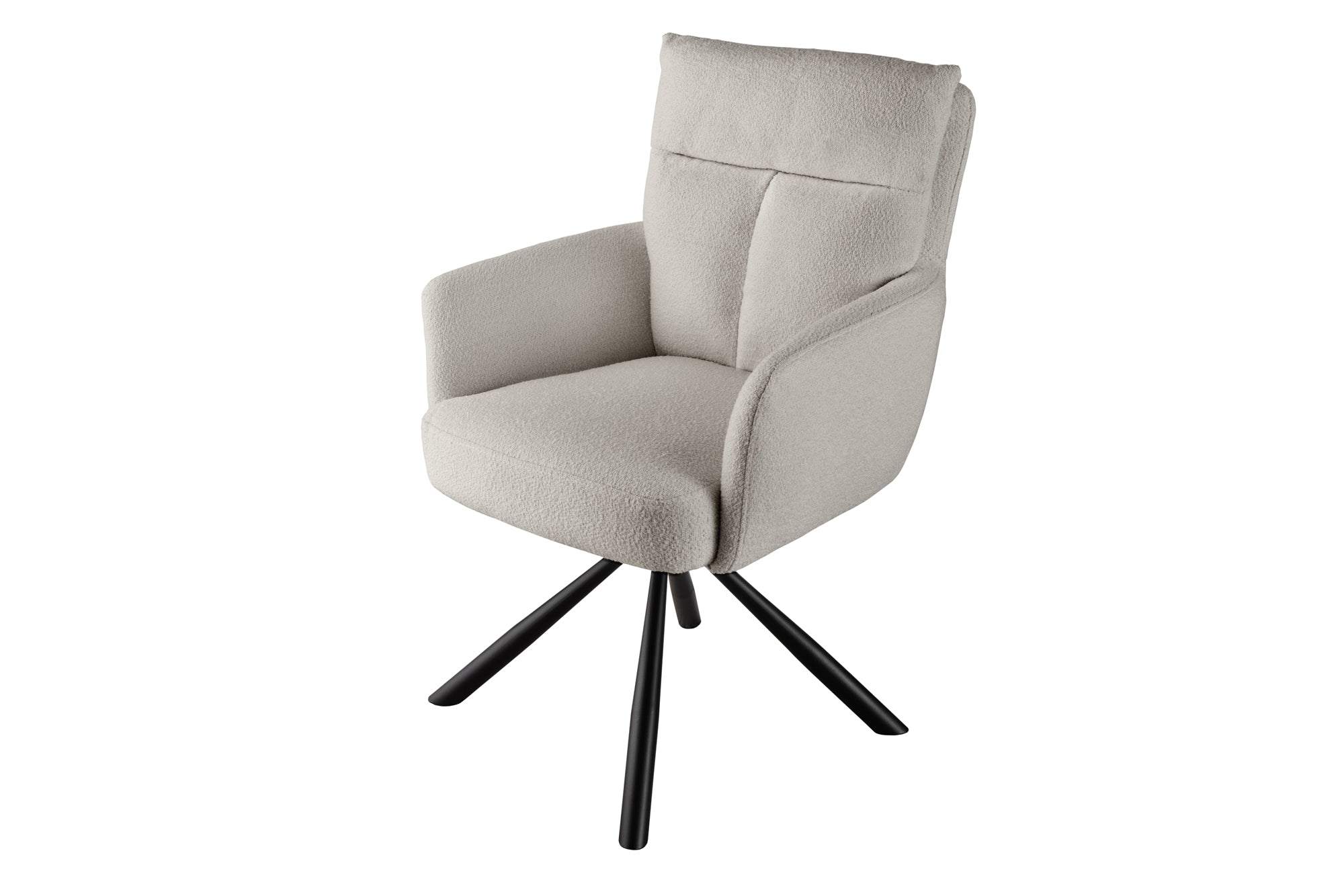 Krzesło obrotowe BIG GEORGE 360° – tkanina bouclé beige 42674 Krzesło obrotowe BIG GEORGE 360° – tkanina bouclé beige 42674