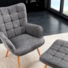 Fotel SCANDINAVIA z podłokietnikami – tkanina strukturalna grey 44023