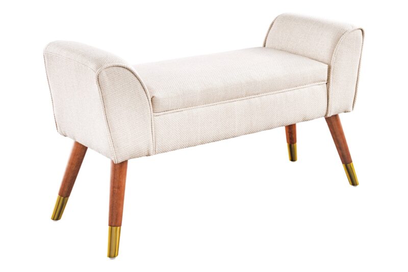 Ławka SCARLETT 90 cm – tkanina strukturalna beige 44780
