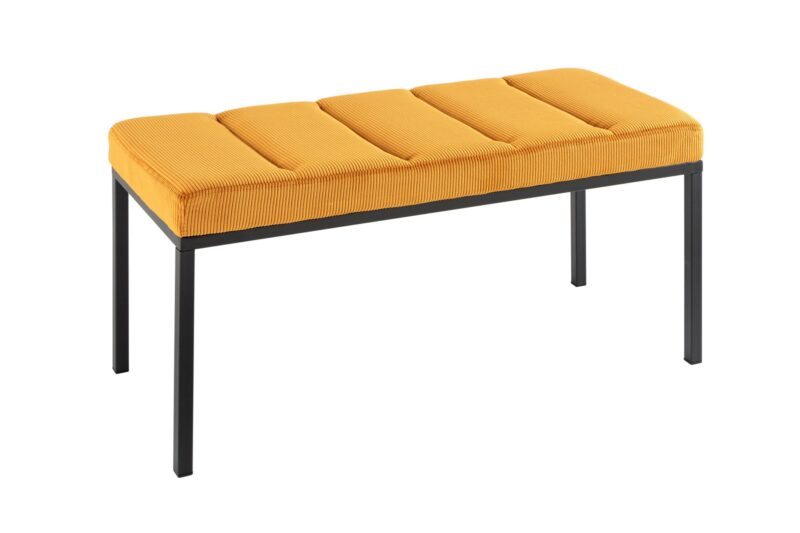 Ławka BOUTIQUE 80 cm – tkanina cord mustard yellow 43312